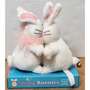Happy Easter Kissing Bunnies Magnetic Lips‎ Animated Working
